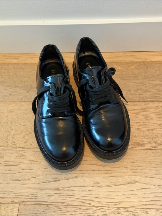 Prada Other - Prada Men’s Black Brushed Leather Derby Shoes